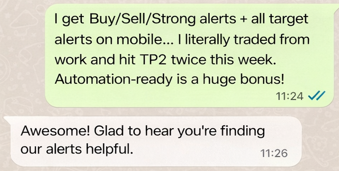 Perfect for someone who can’t watch charts all day